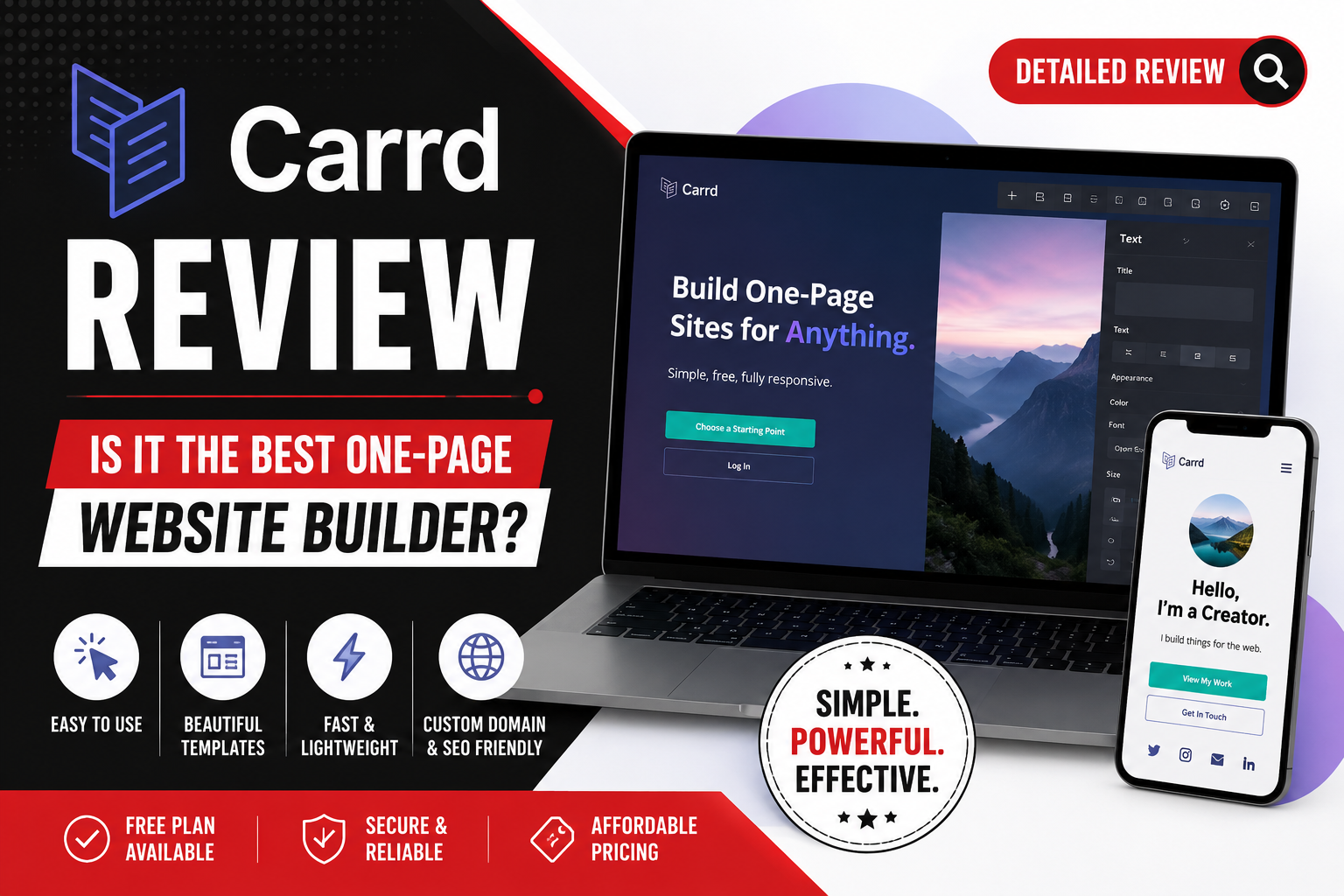 Carrd Review: Is It the Best One-Page Website Builder?